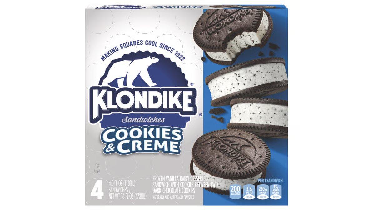 Klondike Cookies & Creme Sandwhich (4 oz x 4 ct) - Image 2