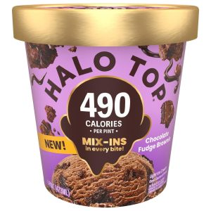 Halo Top Light Chocolate Fudge Brownie Ice Cream (1 pt)