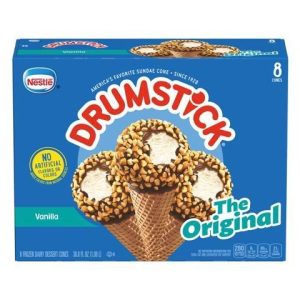 Drumstick Original Sundae Cone Vanilla (4.6 oz x 8 ct)