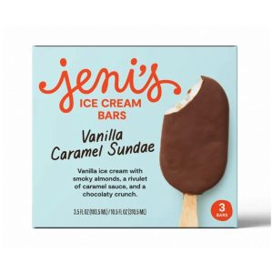 Jeni's Ice Creams Vanilla Caramel Sundae Bars (3.5 oz x 3 ct)