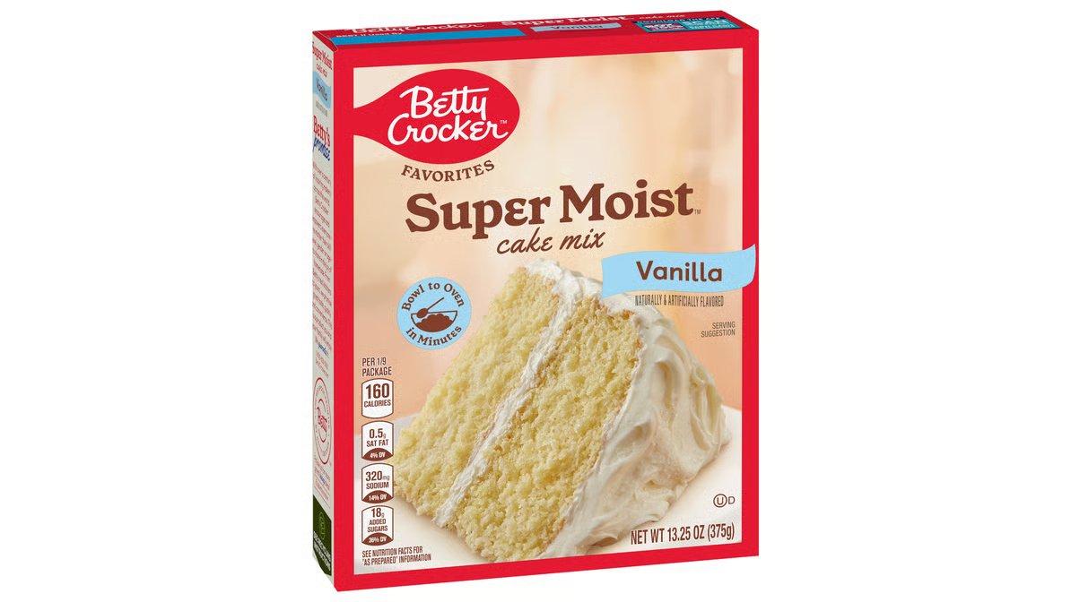 Betty Crocker Super Moist Vanilla Cake Mix (13.25 oz) - Image 5