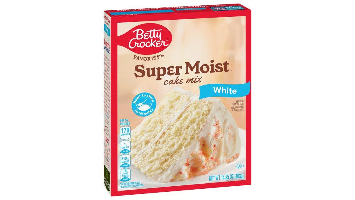 Betty Crocker Super Moist White Cake Mix (14.25 oz) - Image 3