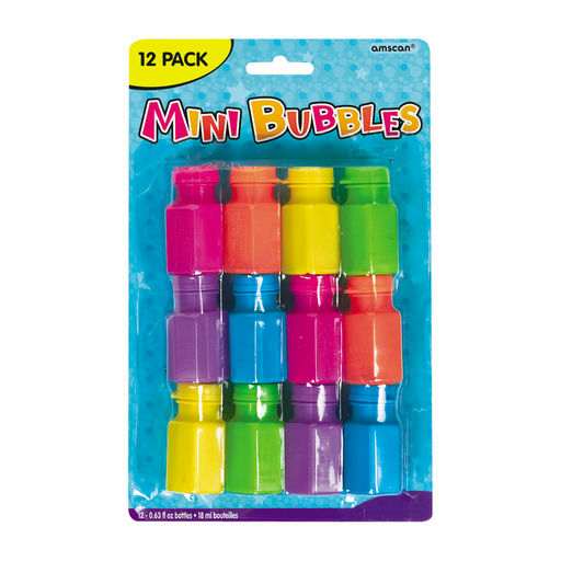 Colorful Mini Bubble Bottles – 12ct Party Favors - Image 2