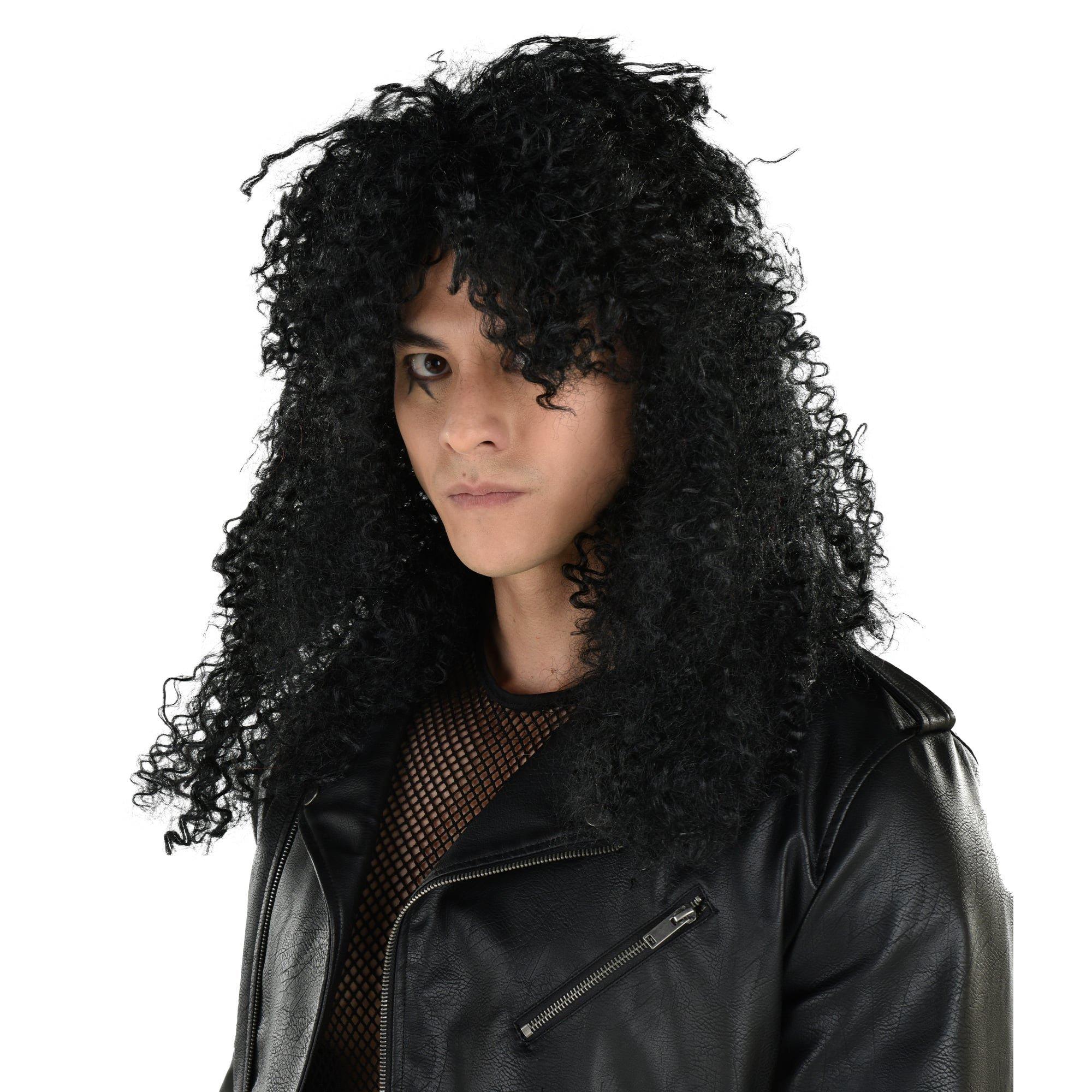 Black Rocker Wig - Image 3