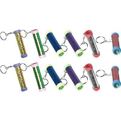 Kaleidoscope Key Chains 12ct – Colorful Party Favor Keychains