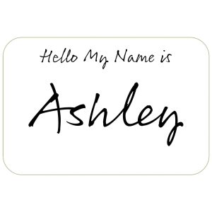 White Name Badges 100ct