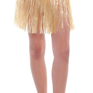 Child Plastic Mini Faux Grass Skirt. 12in