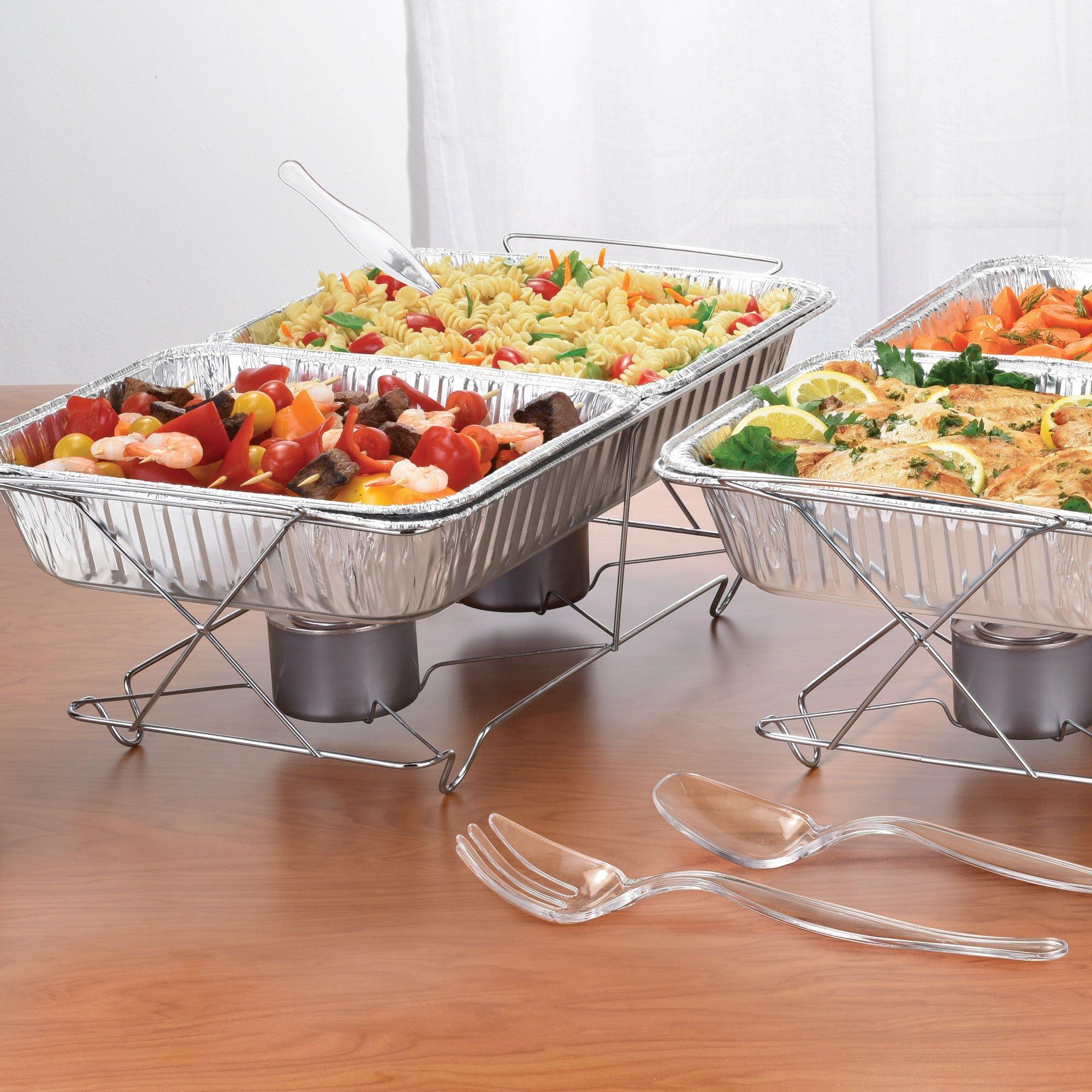 Silver Aluminum Half Chafing Dish Steam Pan - Image 4