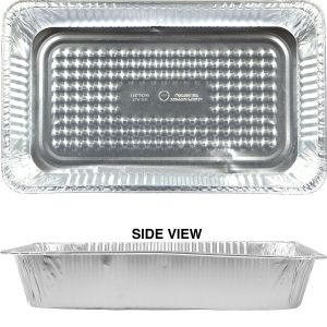 Silver Aluminum Full Chafing Dish Steam Pan