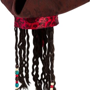 Pirates of the Caribbean Hat With Braids