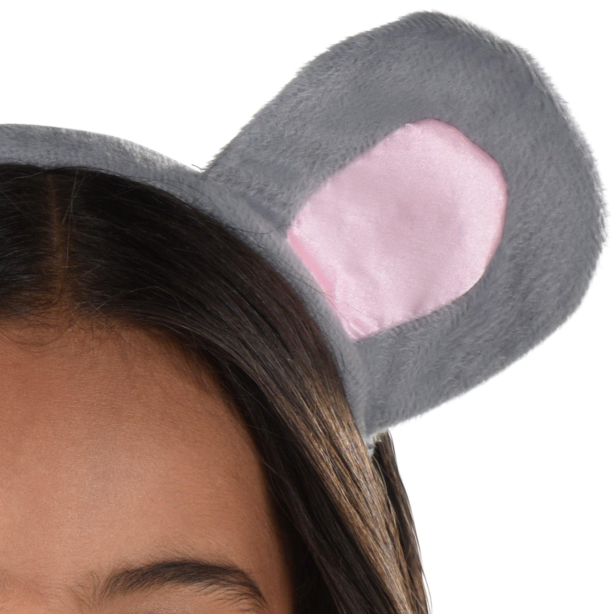 Kids' Gray Mouse Ears Headband - Image 3