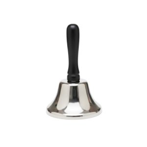 Santa Hand Bell. Silver