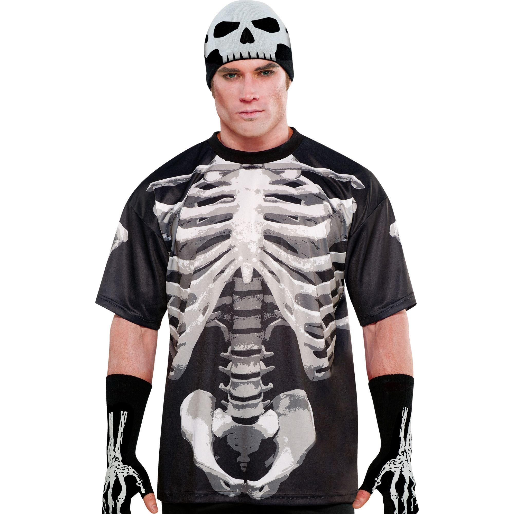 Adult Black & Bone T-Shirt - Skeleton - Image 3