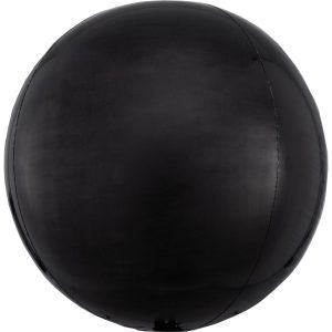 Black Orbz Balloon. 16in