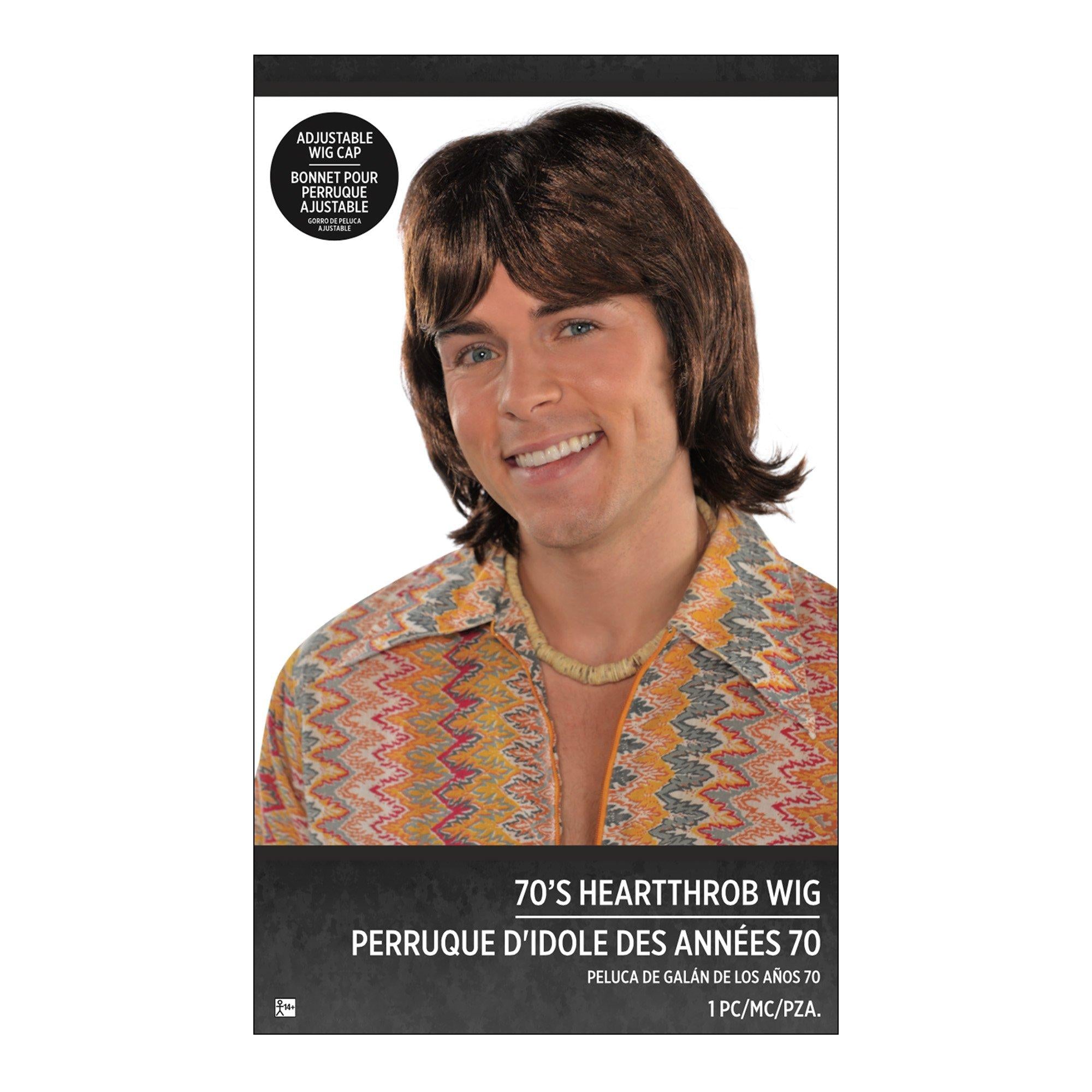 70s Heartthrob Wig - Image 2