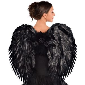 Deluxe Feather Dark Angel Wings
