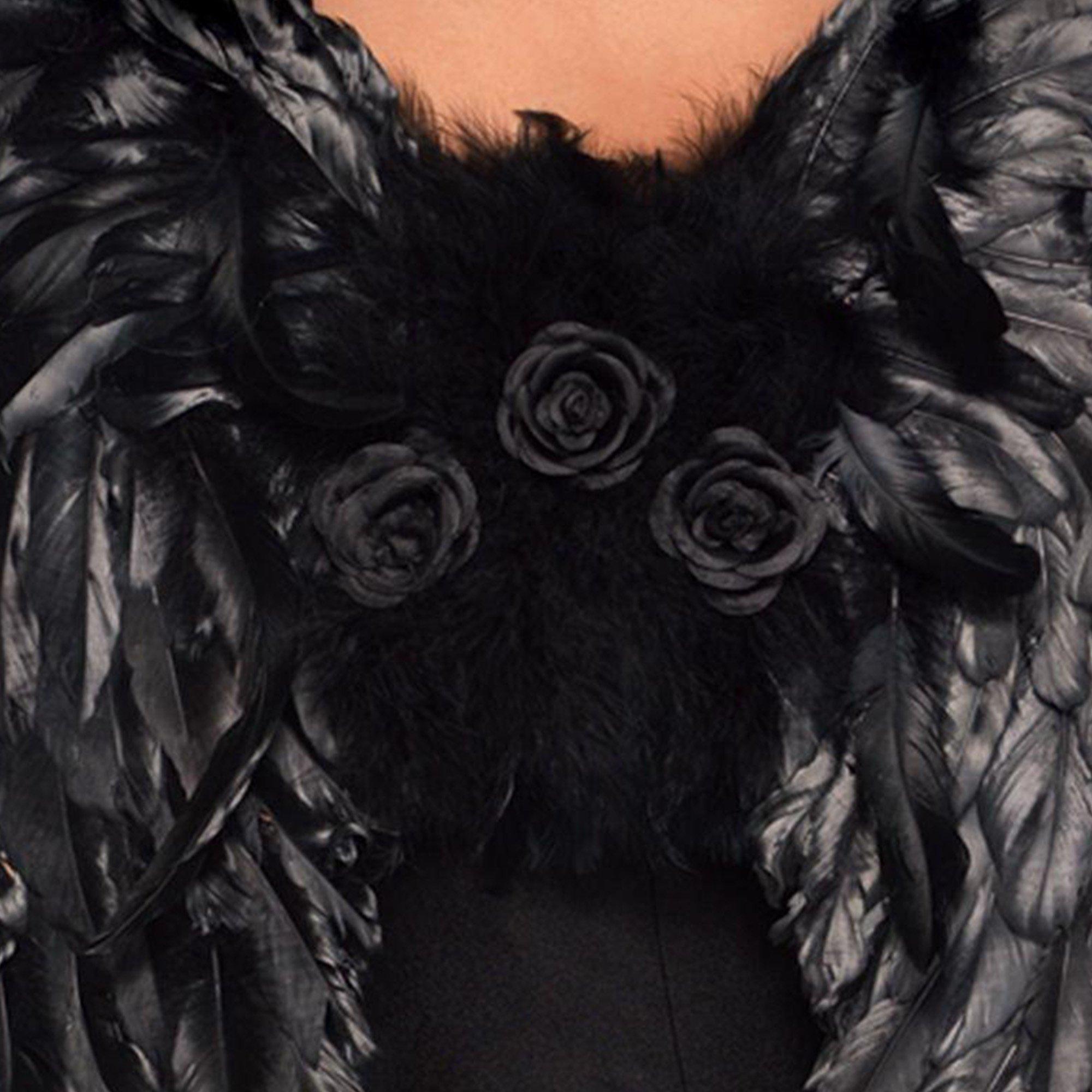 Deluxe Feather Dark Angel Wings - Image 2