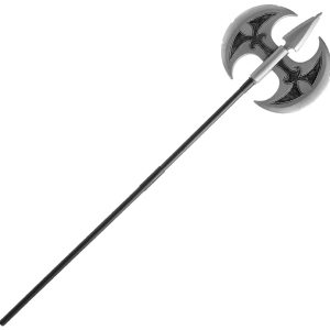 Silver Double-Bladed Axe