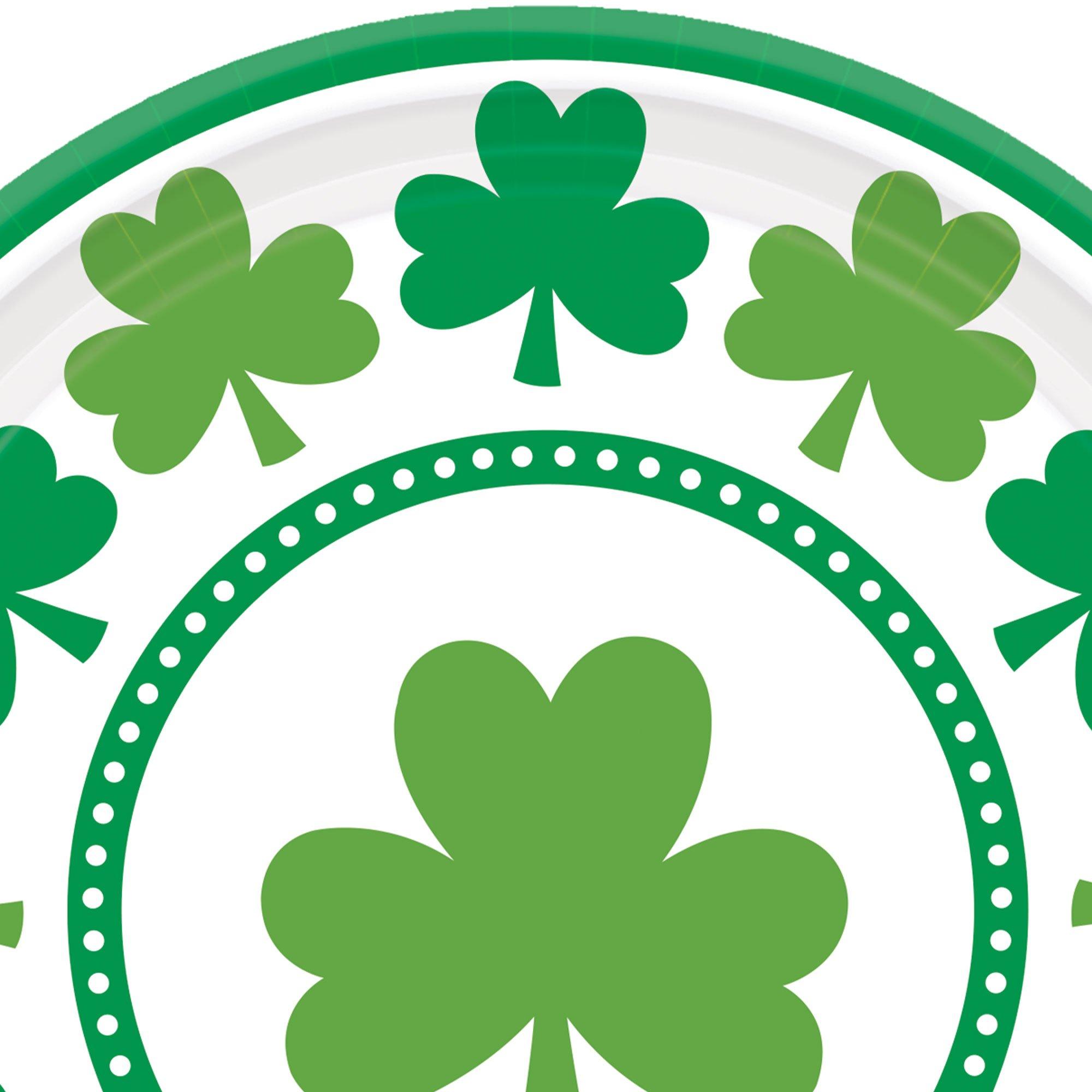 Lucky Shamrock Dessert Plates 8ct - Image 2