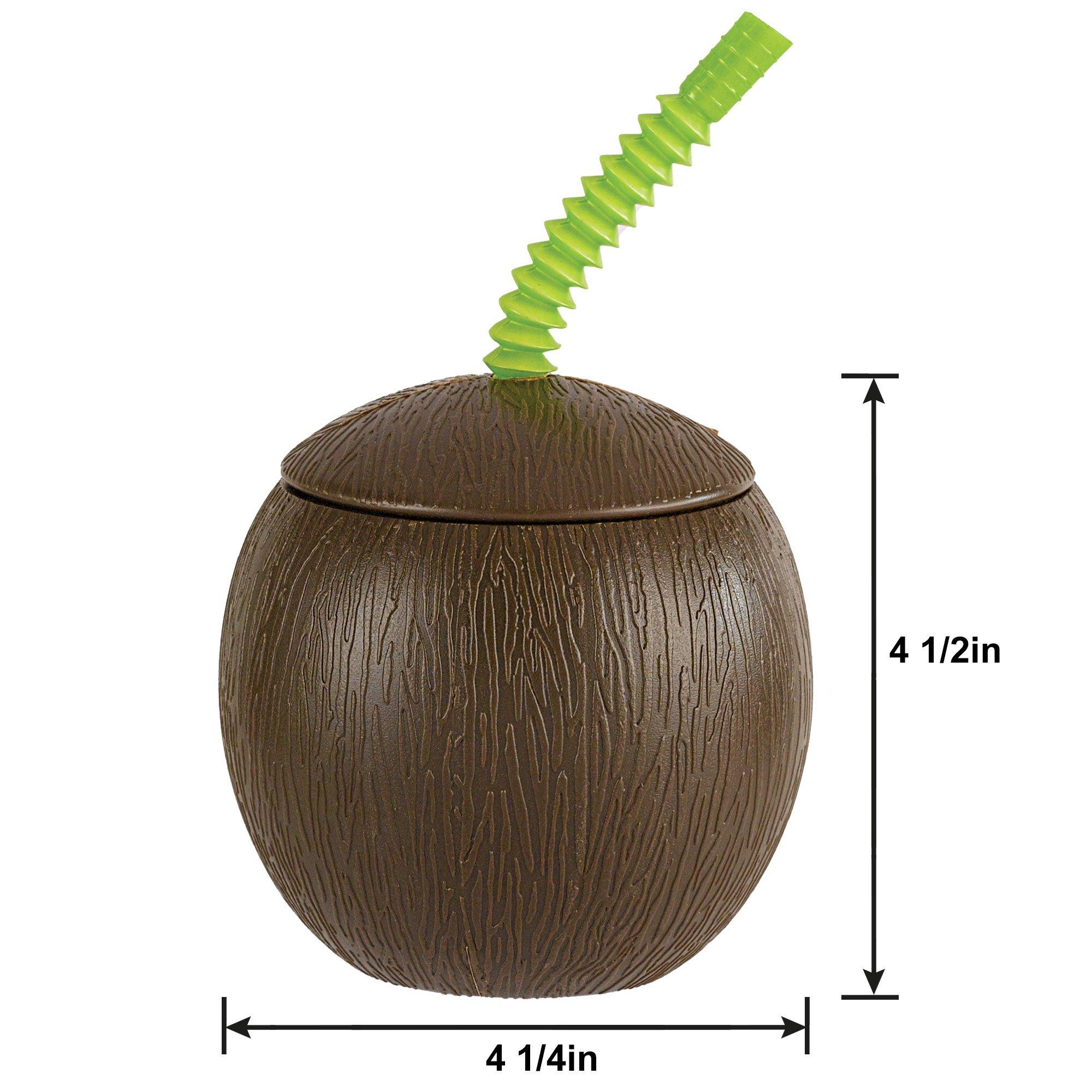 Coconut Cup with Straw - Image 2
