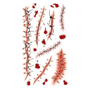 Fake Stitches Tattoos 14ct