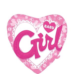 Girl Baby Shower Balloon - 3D Celebrate 36in