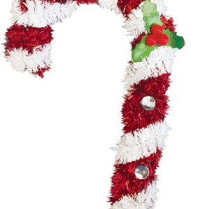 Hanging Tinsel Candy Cane