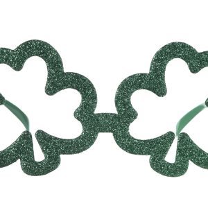 Glitter Shamrock Glasses