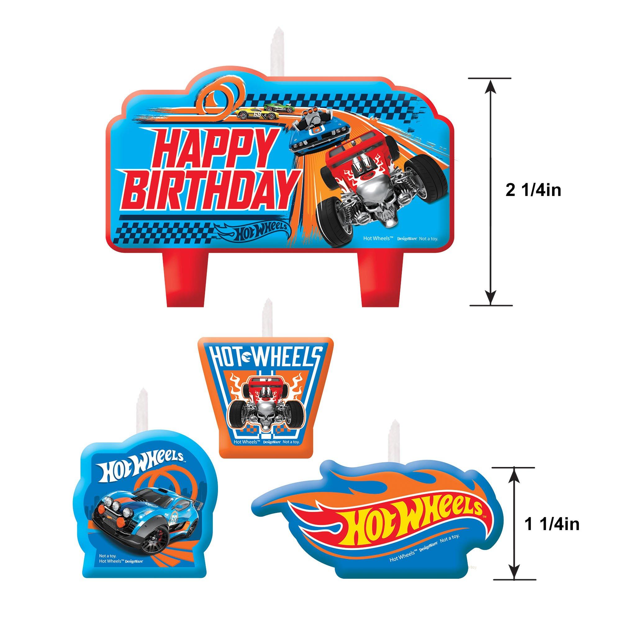 Hot Wheels Birthday Candles 4ct - Image 3