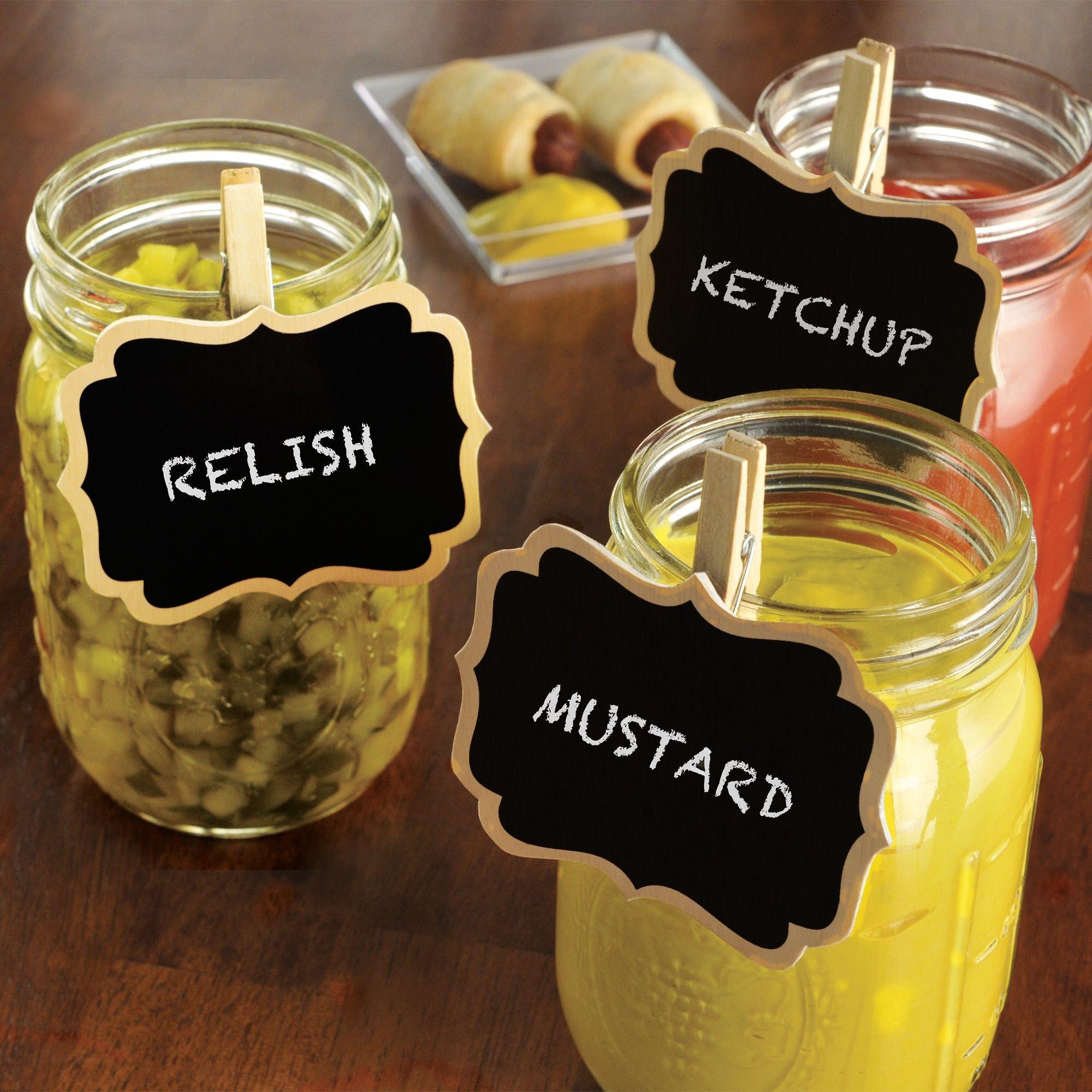 Scroll Chalkboard Label Clips 8ct - Image 3