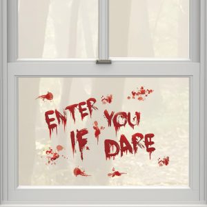 Enter If You Dare Bloody Cling Decals 13ct
