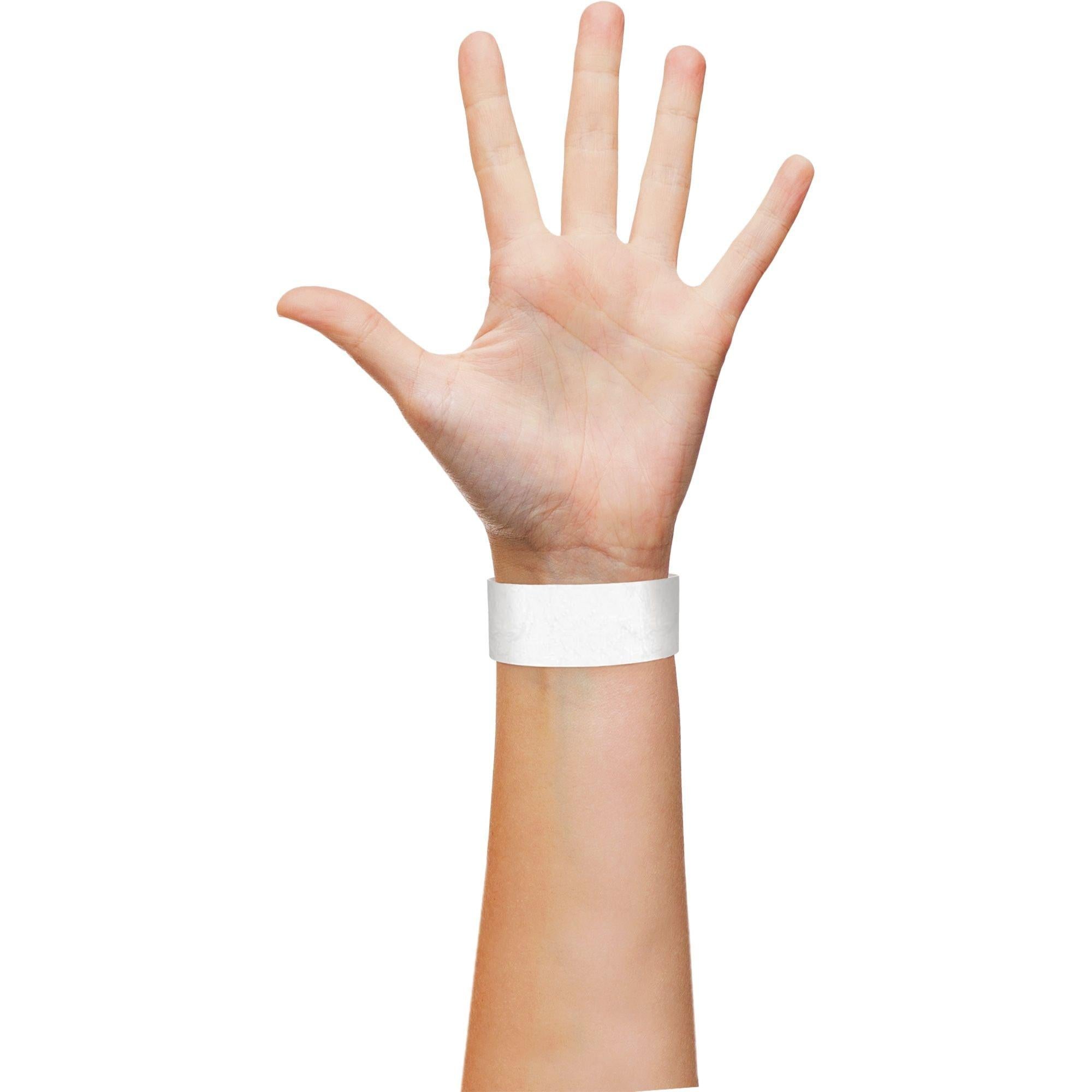 White Paper Wristbands. 250ct - Image 2