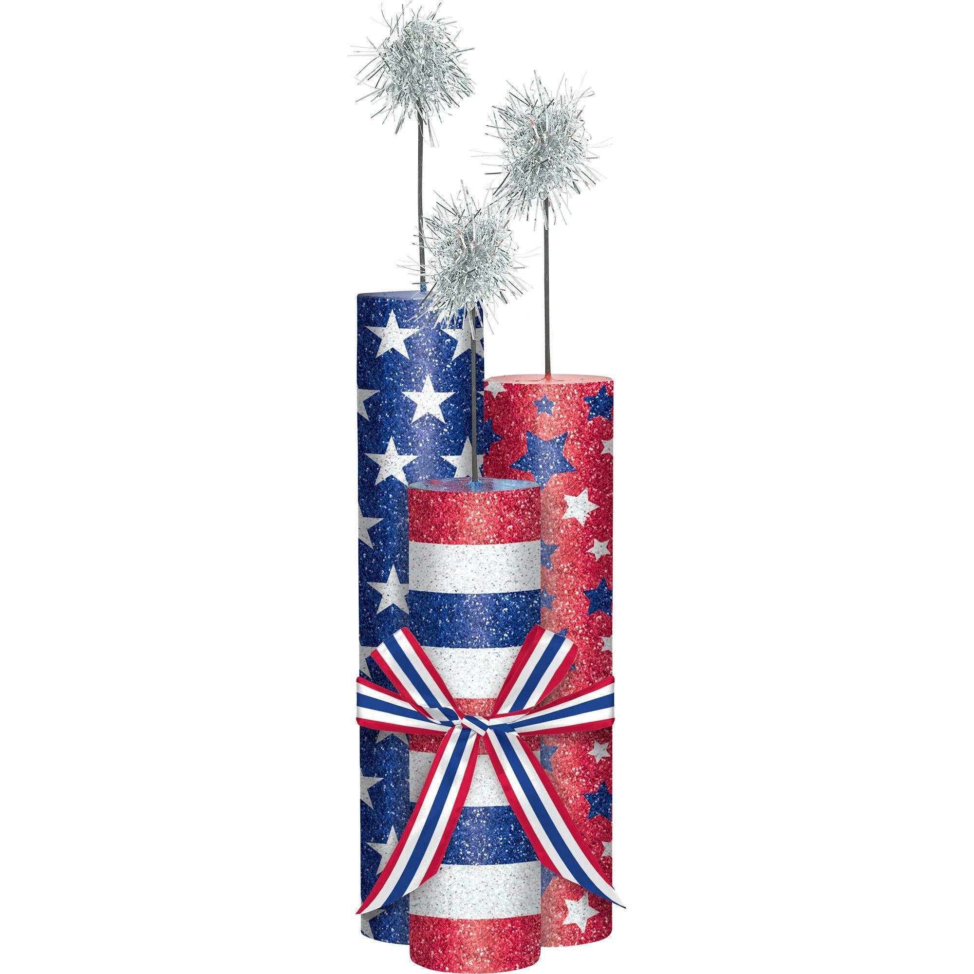 Americana Stripe Patriotic Tableware Kit for 16 Guests - Image 12