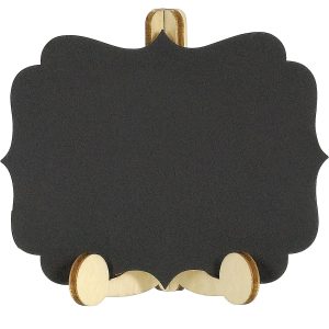 Mini Chalkboard Wood Easel Signs 6ct
