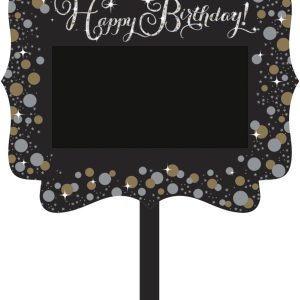 Sparkling Celebration Happy Birthday Blank Yard Sign