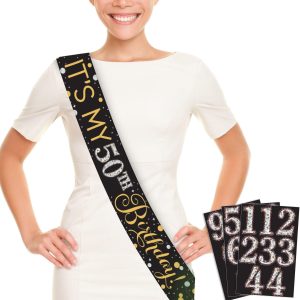Add-An-Age - Sparkling Celebration Happy Birthday Sash Kit