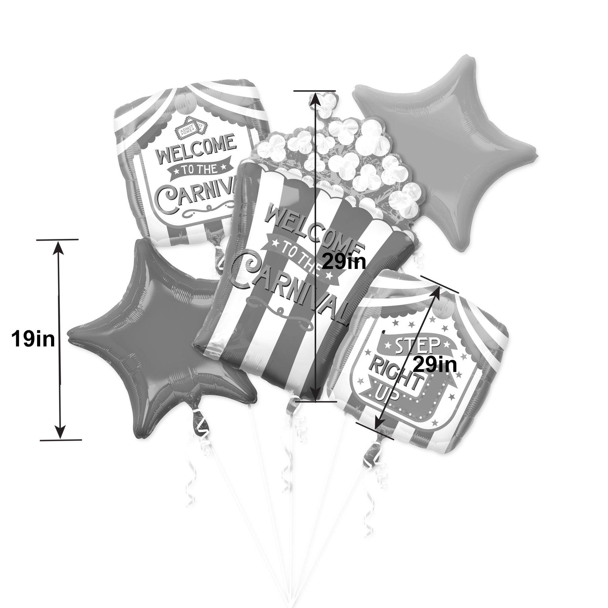Carnival Balloon Bouquet 5pc - Image 3