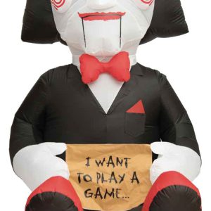 7 Foot Saw Billy Jigsaw Light Up Halloween Inflatable Lawn Decoration