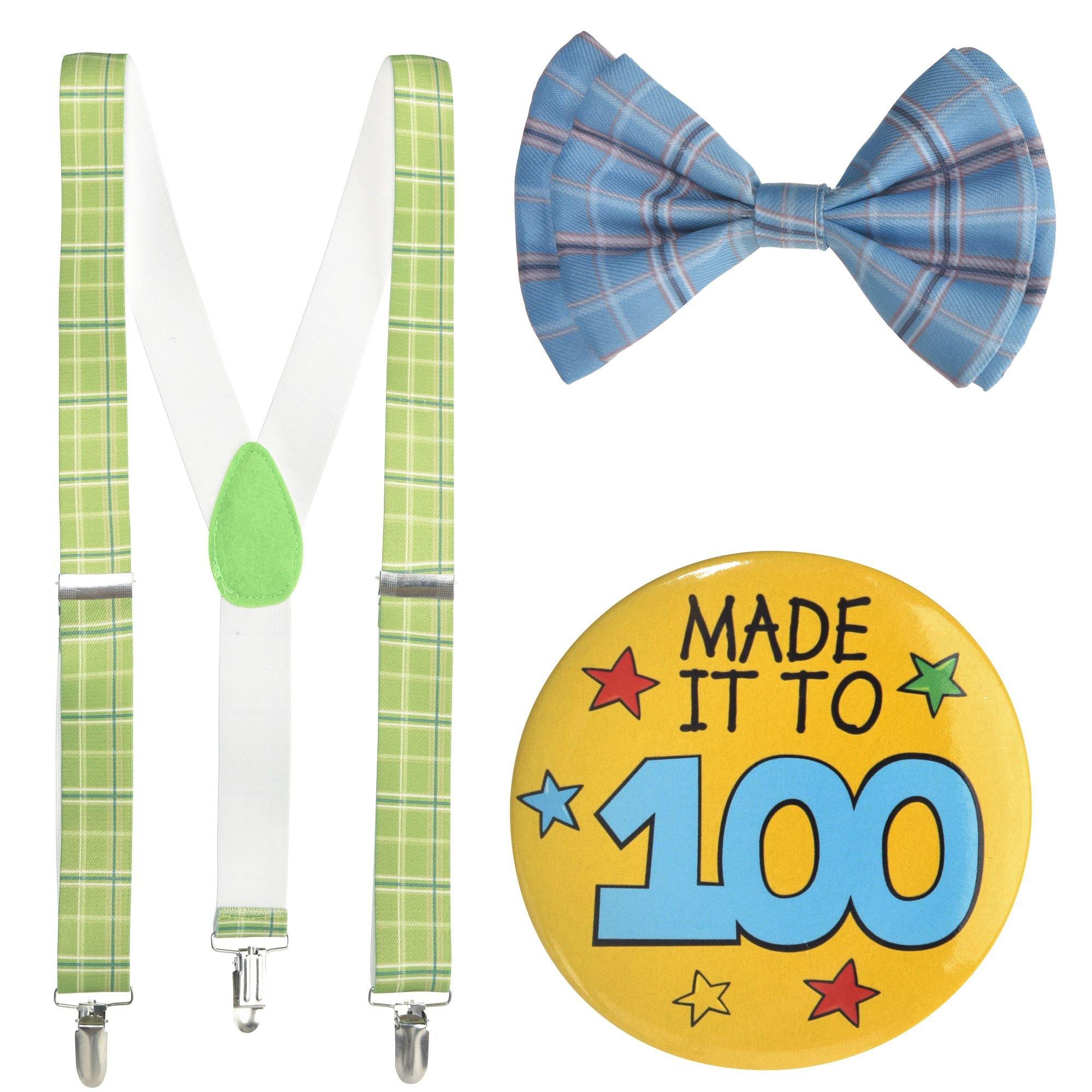Boys 100th Day of School Grandpa Costume Accessory Kit - Image 2
