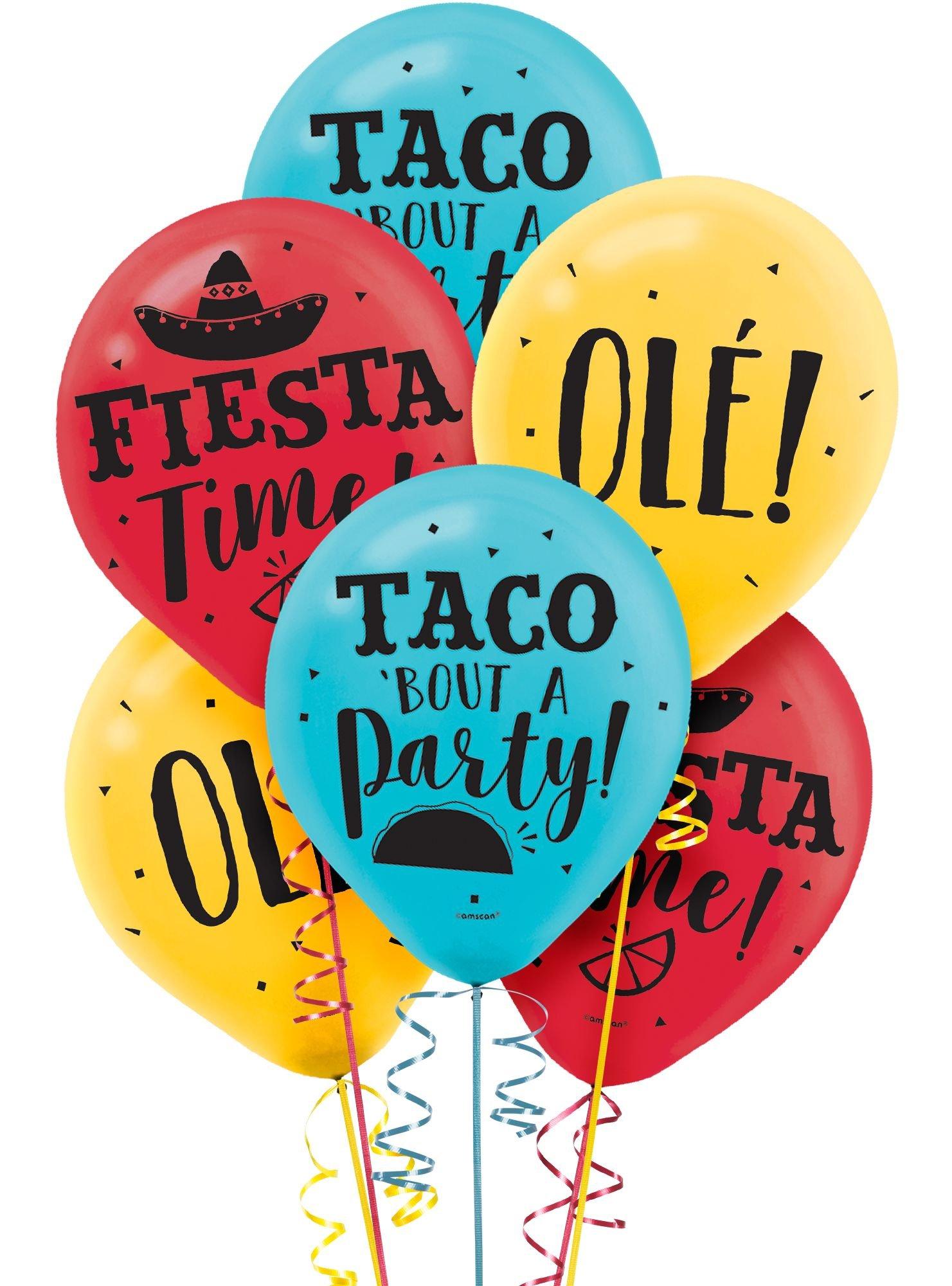 15ct. Fiesta Time Balloons
