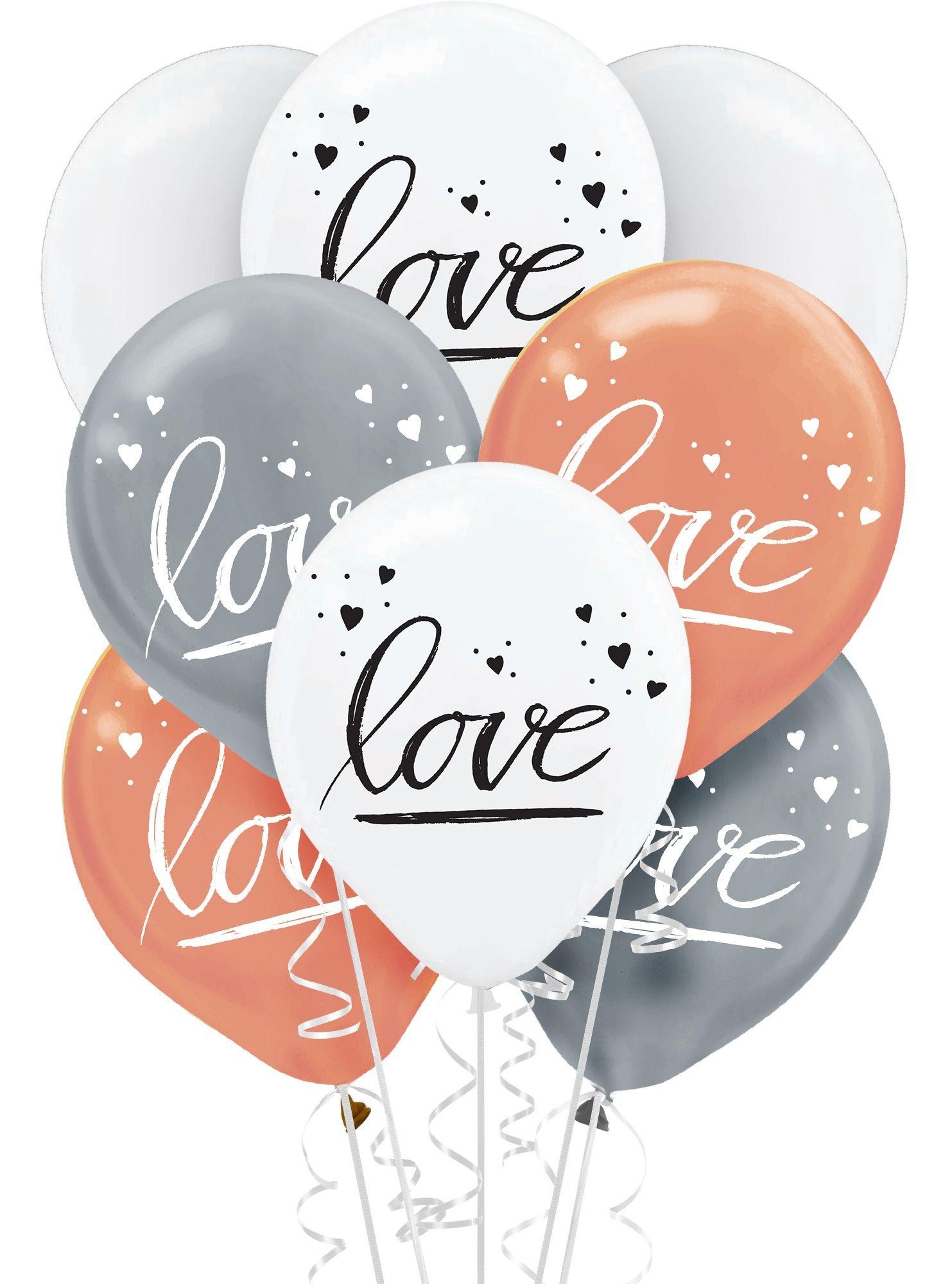 15ct. Navy Love Balloons