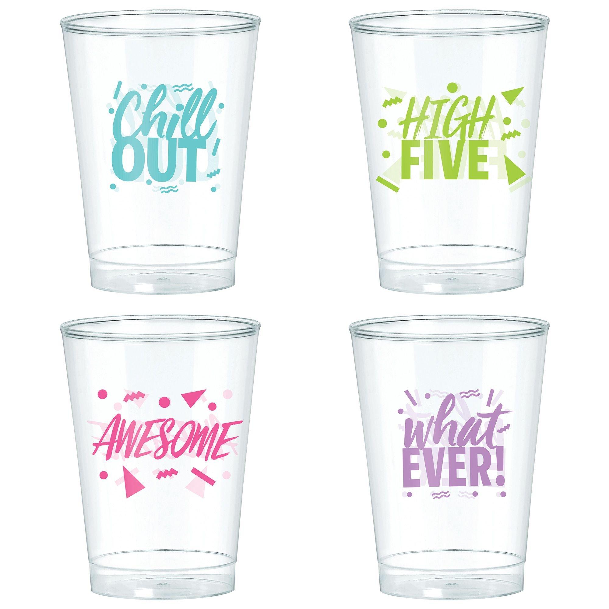 Metallic Awesome 80s Plastic Cups 20ct - Image 2