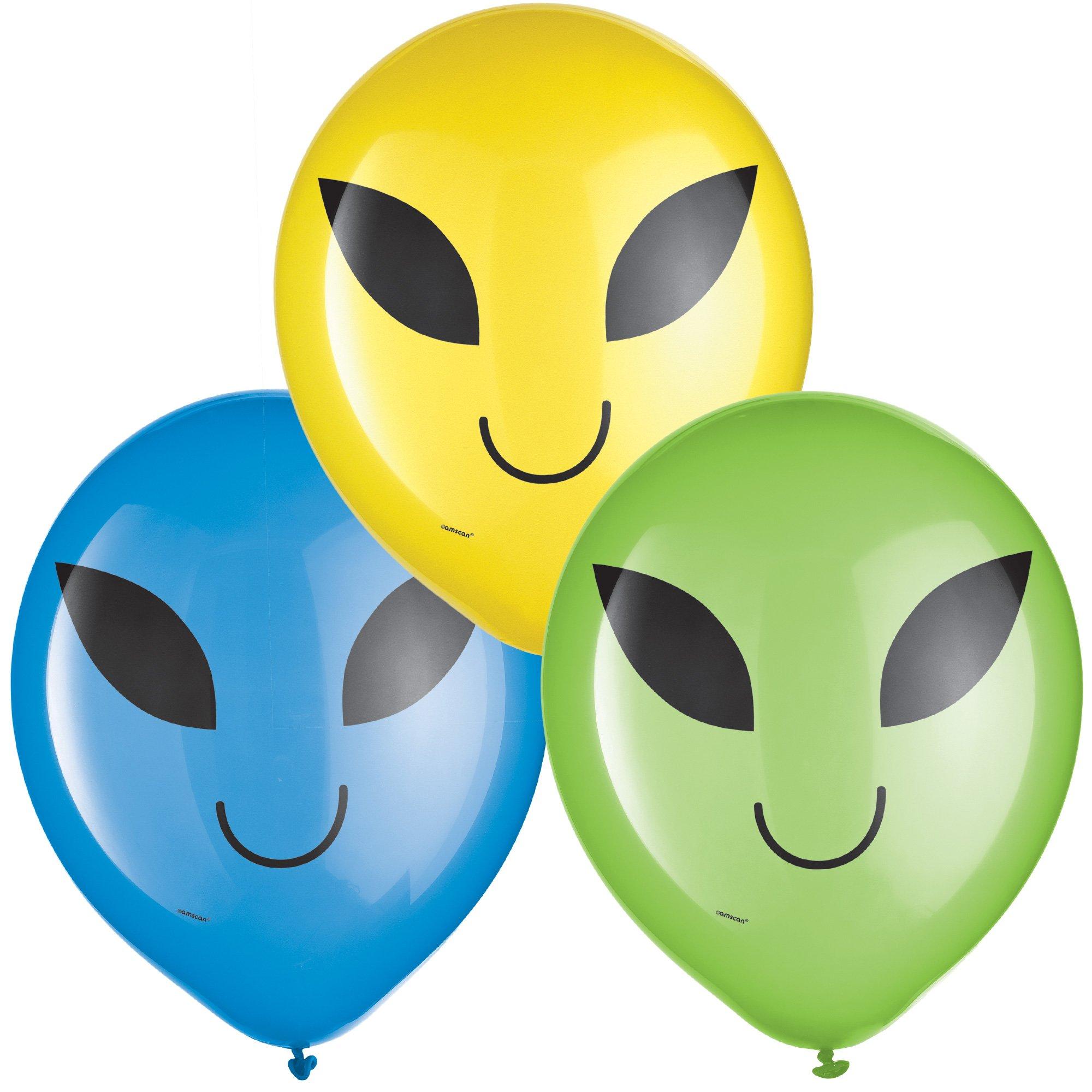 15ct. Blast Off Alien Balloons - Image 2
