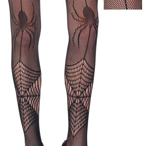 Adult Spiders and Webs Fishnet Pantyhose