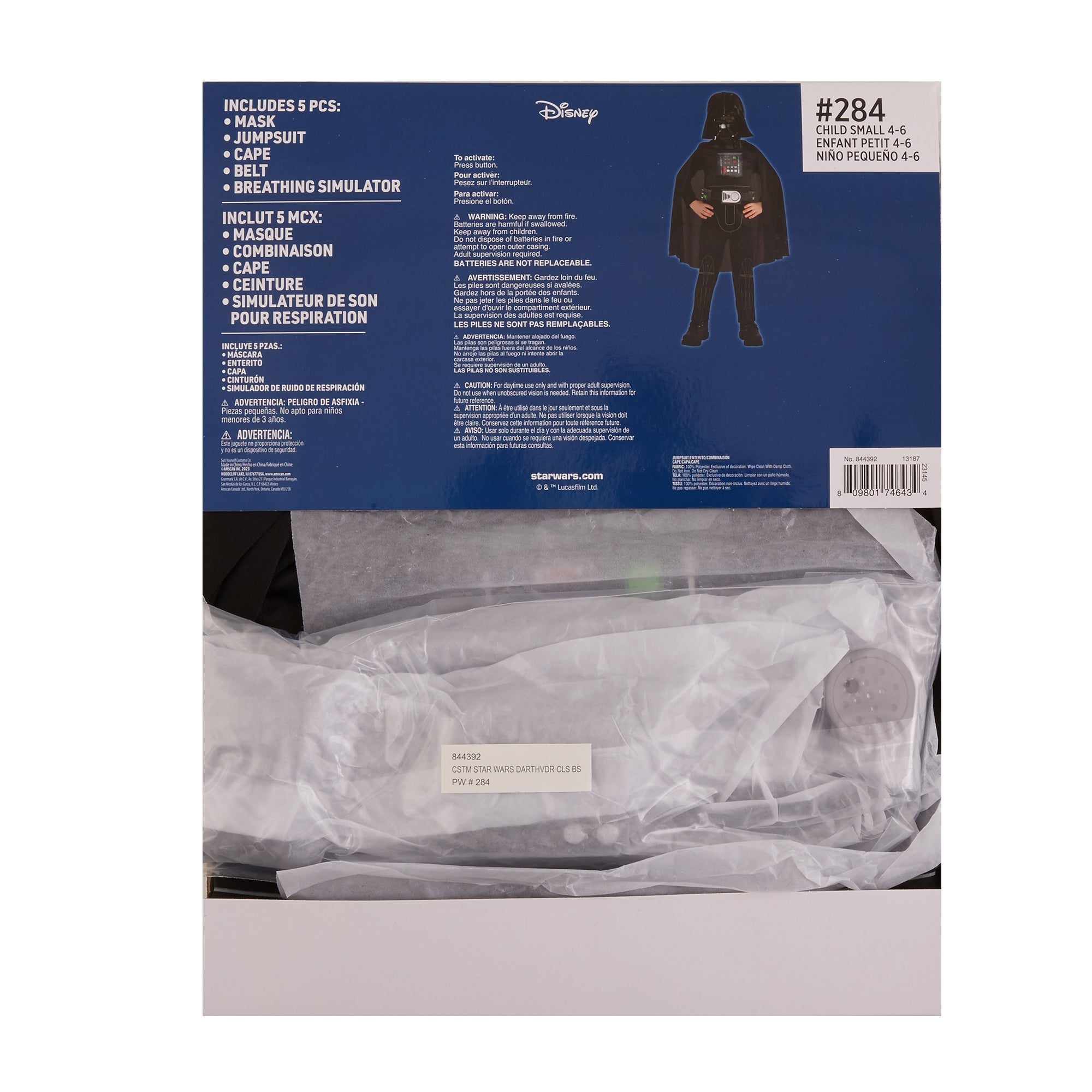 Star Wars Darth Vader Classic Costume for Kids - Image 3