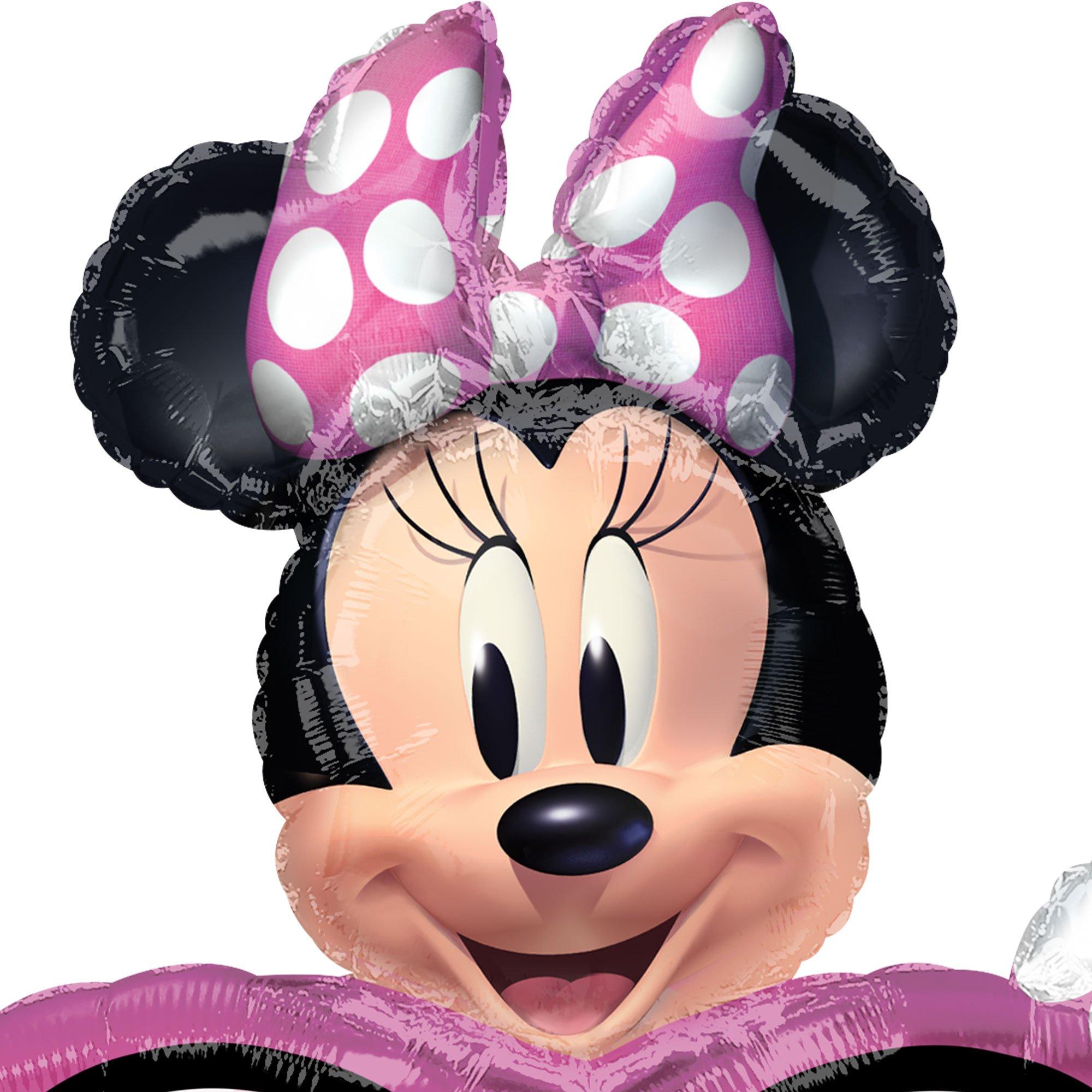 Giant Personalized Minnie Mouse Happy Birthday Balloon - Image 2