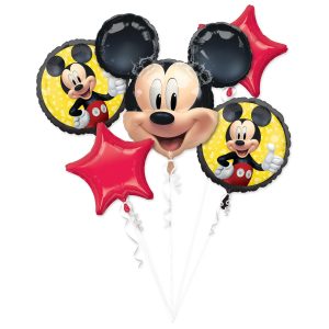 Mickey Mouse Forever Foil Balloon Bouquet. 5pc
