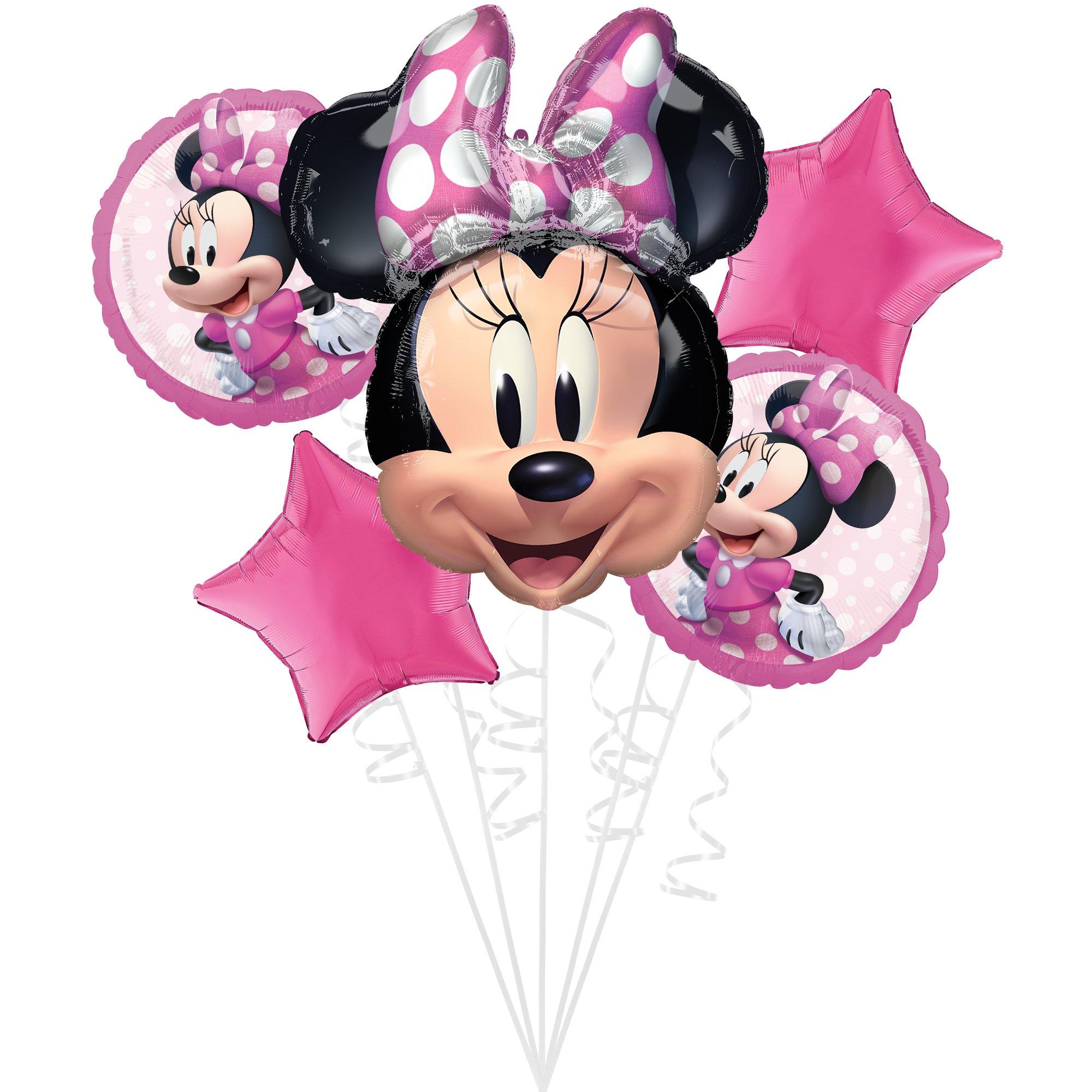 Minnie Mouse Forever Foil Balloon Bouquet. 5pc