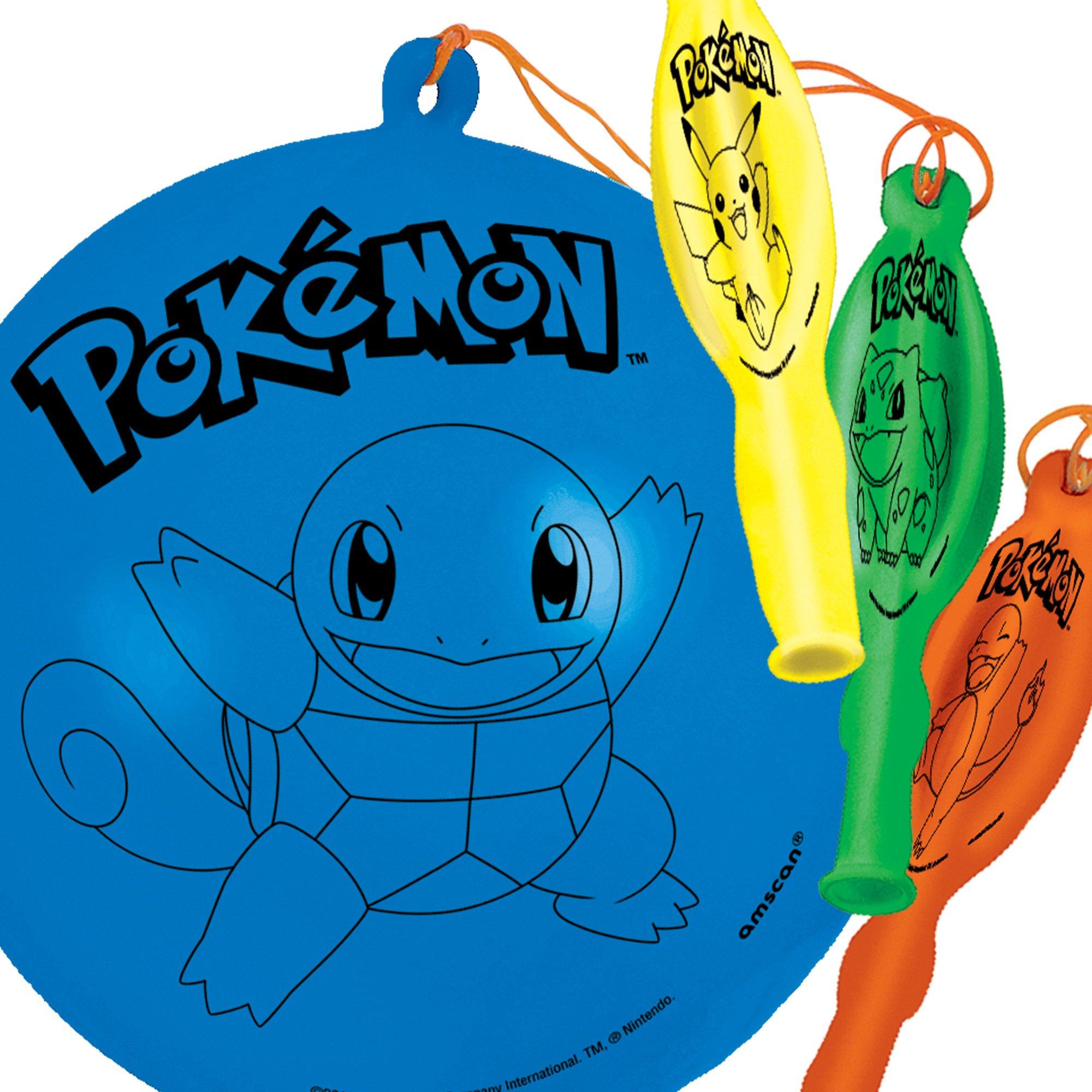 4ct. Classic Pokémon Punch Balloons - Image 2