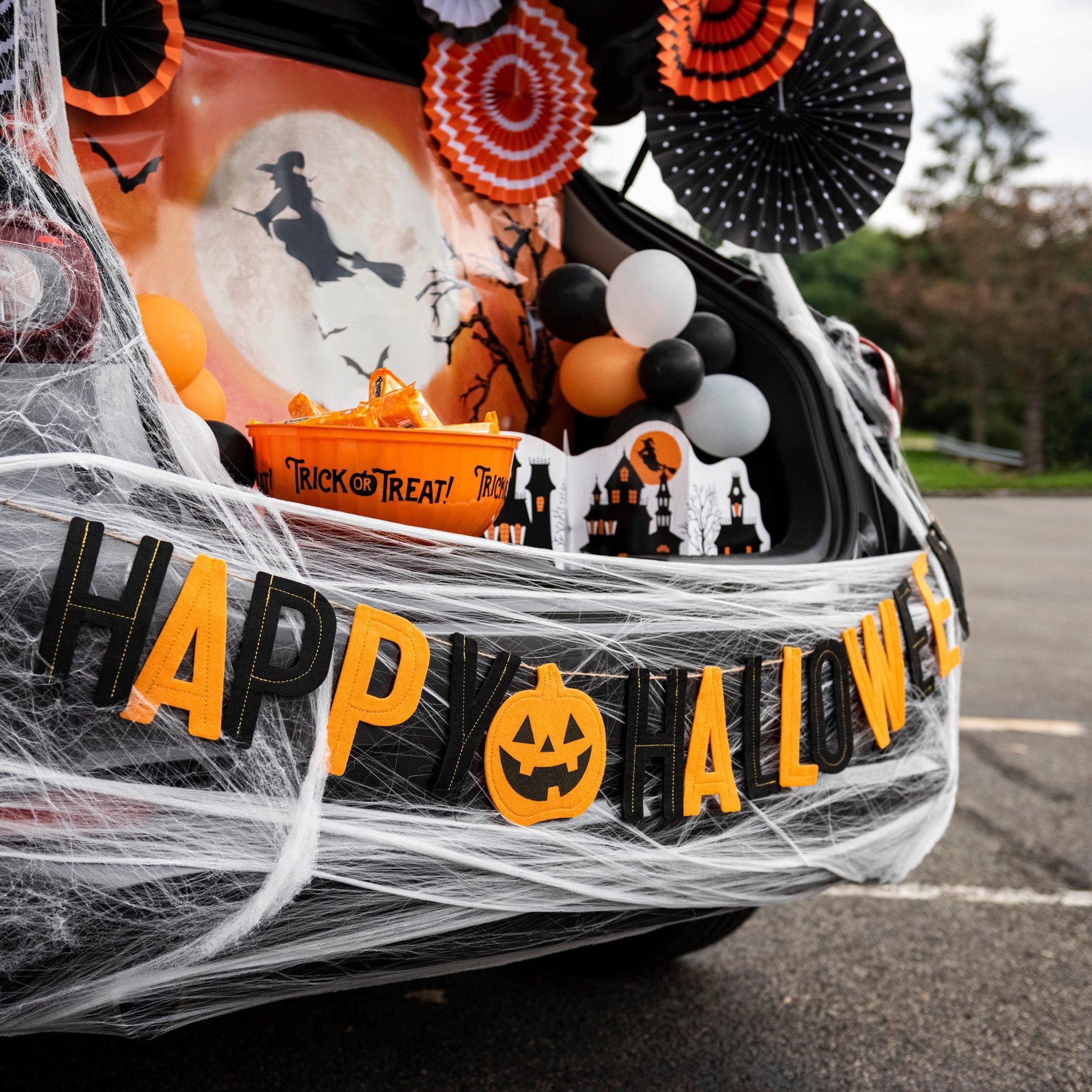 Orange Trick-or-Treat Plastic Serving Bowl - Image 4